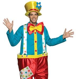 NWT Rasta Imposta Adult Carnival Clown Costume